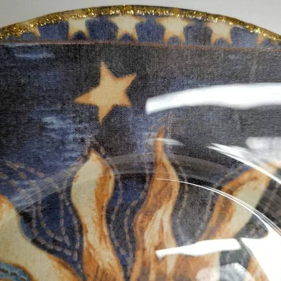 Sun Reverse Decoupage Decorative Plate - Picture 5 of 9